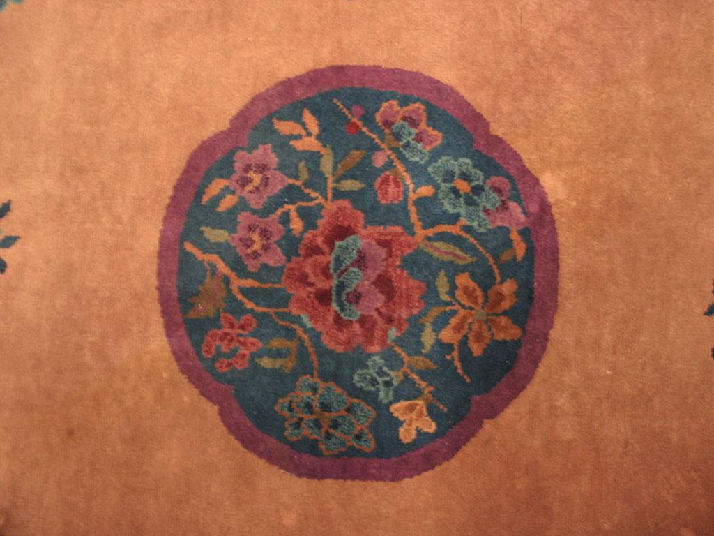 Early 20th Century 1920s Chinese Art Deco Carpet ( 4' x 6'10