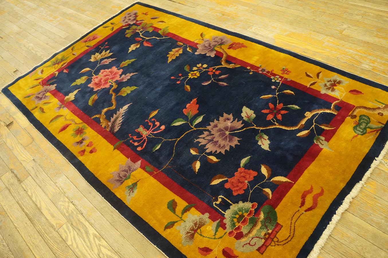 1920s Chinese Art Deco Rug ( 4' x 6'6'' - 122 x 198 ) For Sale 5