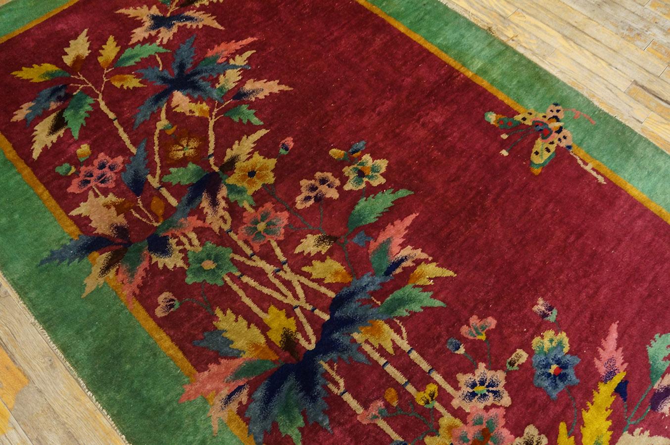 1920s Chinese Art Deco Carpet ( 4' x 6' 8'' -122 x 203 cm ) For Sale 2