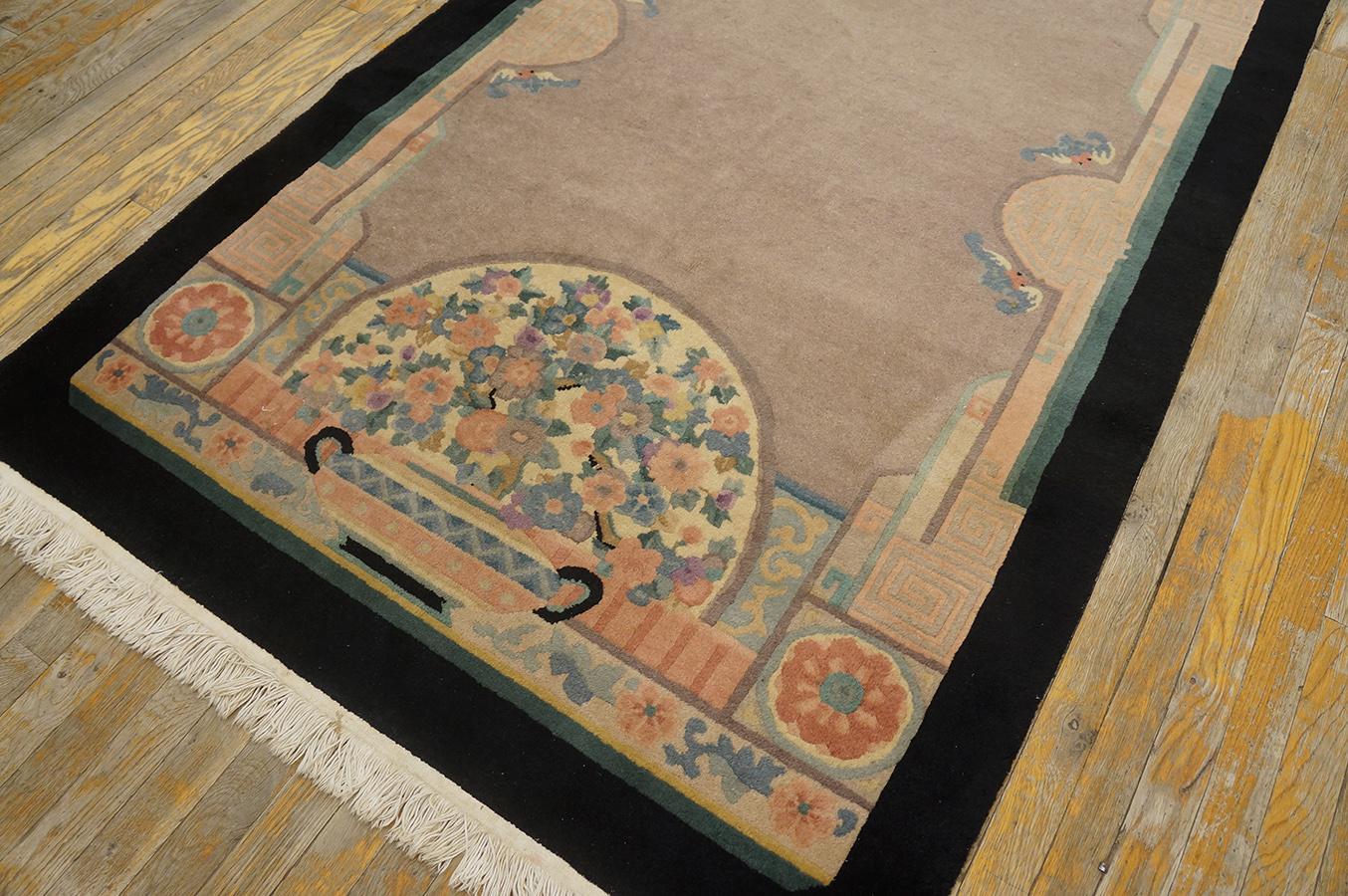 Chinois Tapis Art Déco chinois des années 1920 (4,5 m)  122 x 206 cm en vente