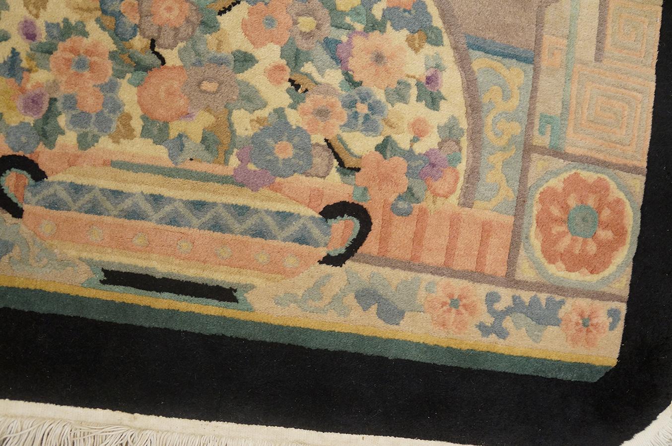 Début du 20ème siècle Tapis Art Déco chinois des années 1920 (4,5 m)  122 x 206 cm en vente