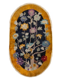 Antique Chinese Art Deco Rug 4' 2" x 6' 10"