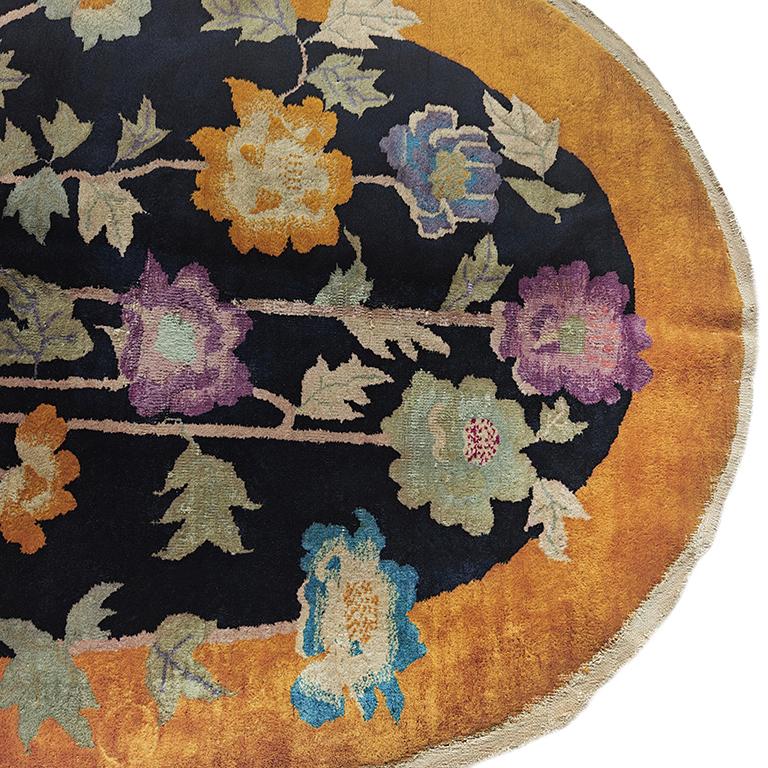 Early 20th Century Antique Chinese Art Deco Rug 4' 2
