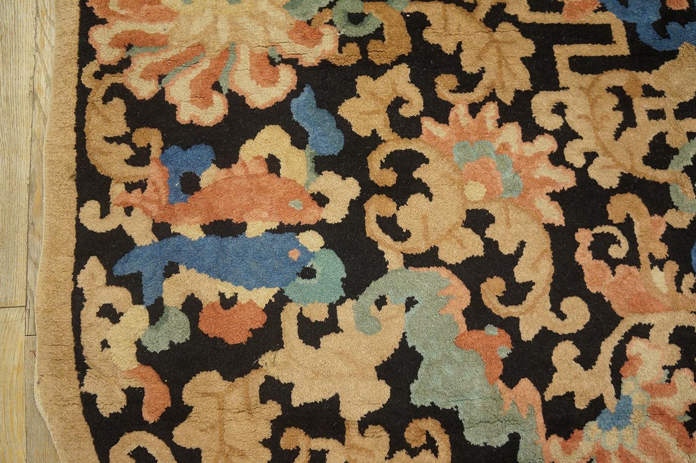 1920s Chinese Art Deco Carpet by Fetti - Li Workshop (4' 6''x 7' 6''-137 x 228) For Sale 4
