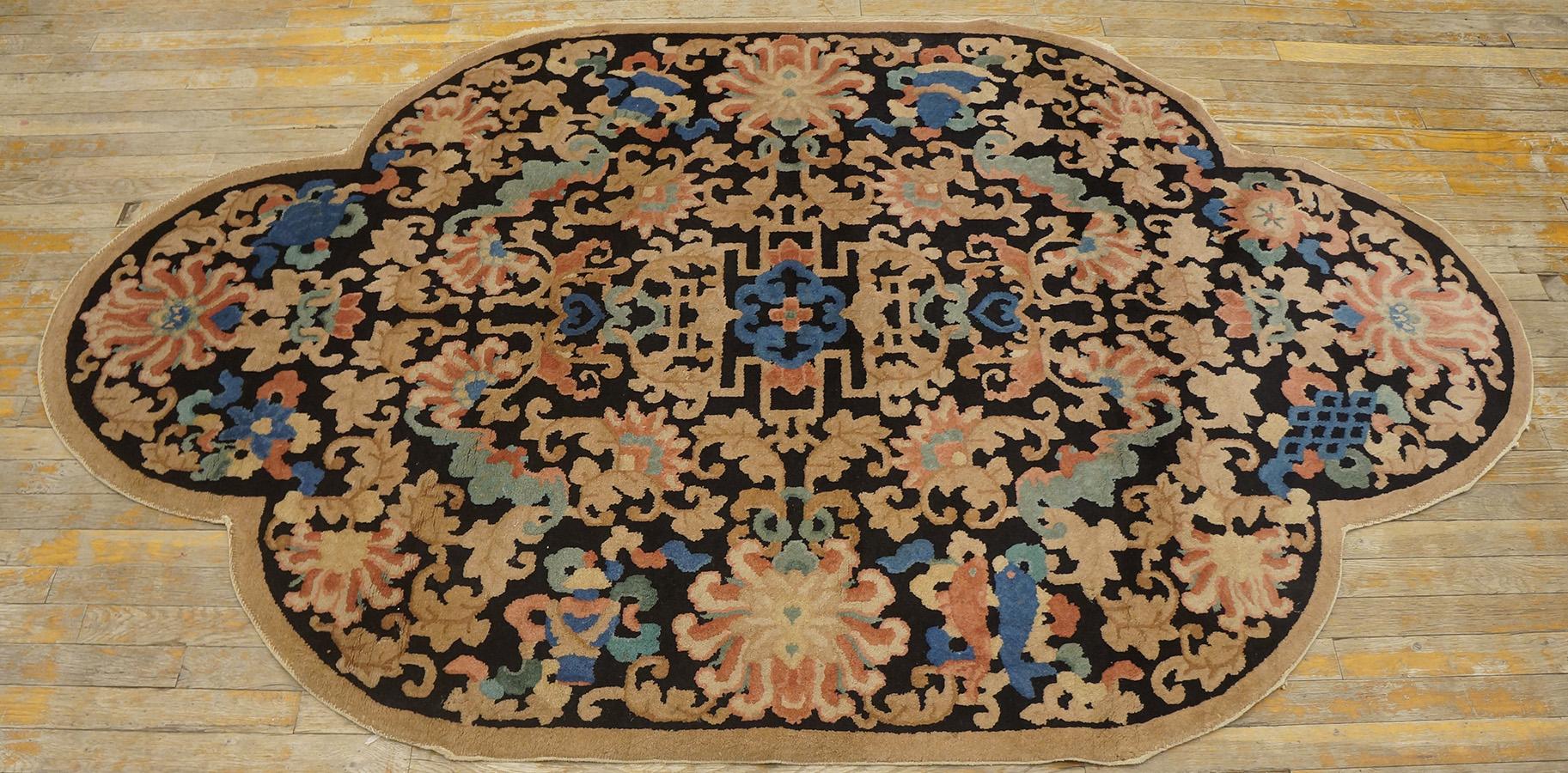 1920s Chinese Art Deco Carpet by Fetti - Li Workshop (4' 6''x 7' 6''-137 x 228) For Sale 7