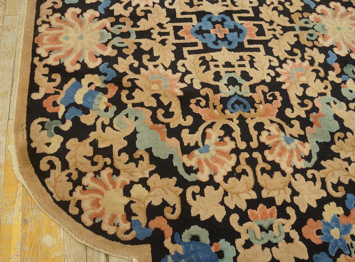 Hand-Knotted 1920s Chinese Art Deco Carpet by Fetti - Li Workshop (4' 6''x 7' 6''-137 x 228) For Sale