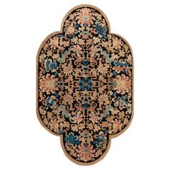Antique 1920s Chinese Art Deco Carpet by Fetti - Li Workshop (4' 6''x 7' 6''-137 x 228)