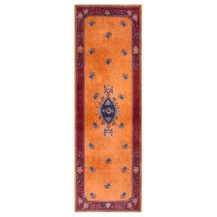 Antique 1920s Chinese Art Deco Carpet ( 4 x 10' - 122 x 305 )