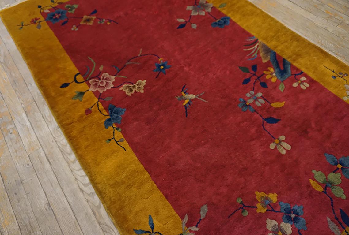 Early 20th Century 1920s Chinese Art Deco Rug ( 4' x 7' - 122 x 214 ) For Sale