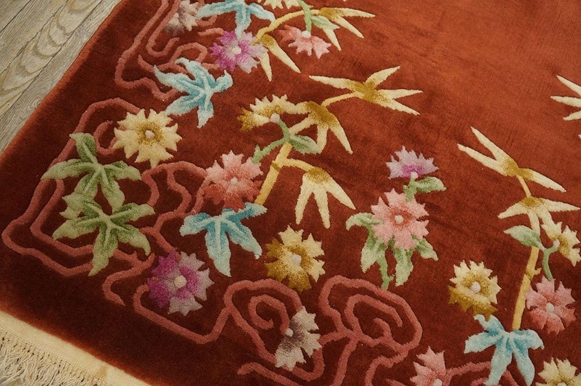 1930s Chinese Art Deco Carpet ( 4'4