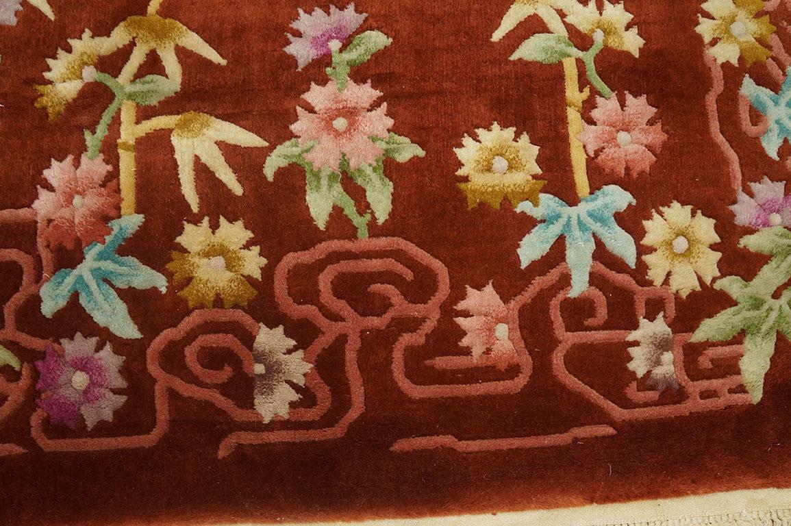 1930s Chinese Art Deco Carpet ( 4'4