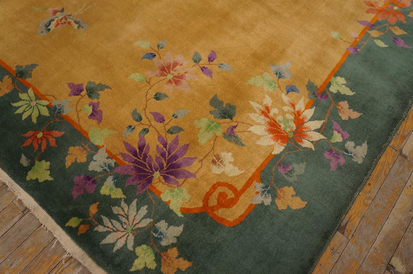 1920s Chinese Art Deco Carpet ( 5'10