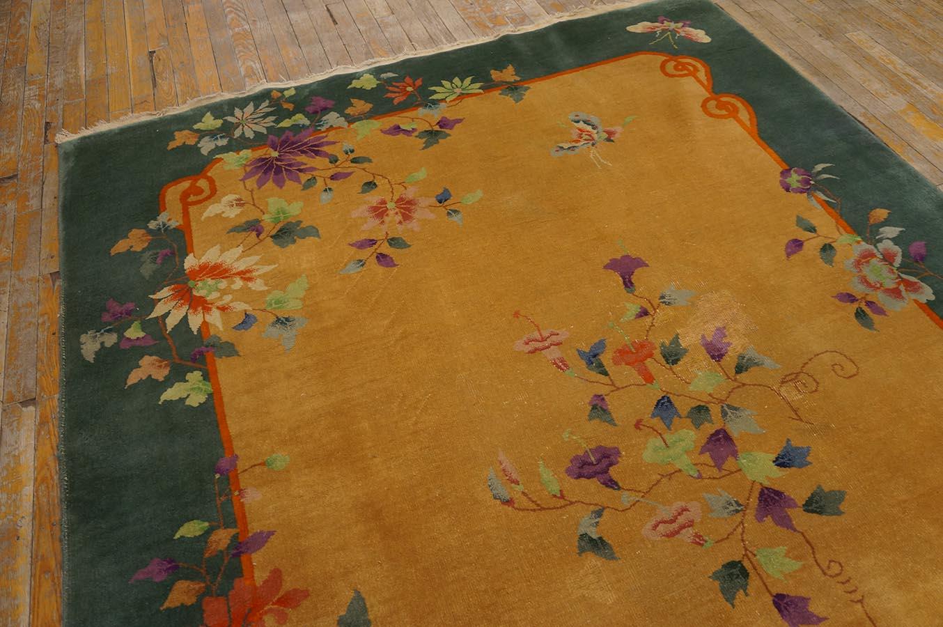 1920s Chinese Art Deco Carpet ( 5'10