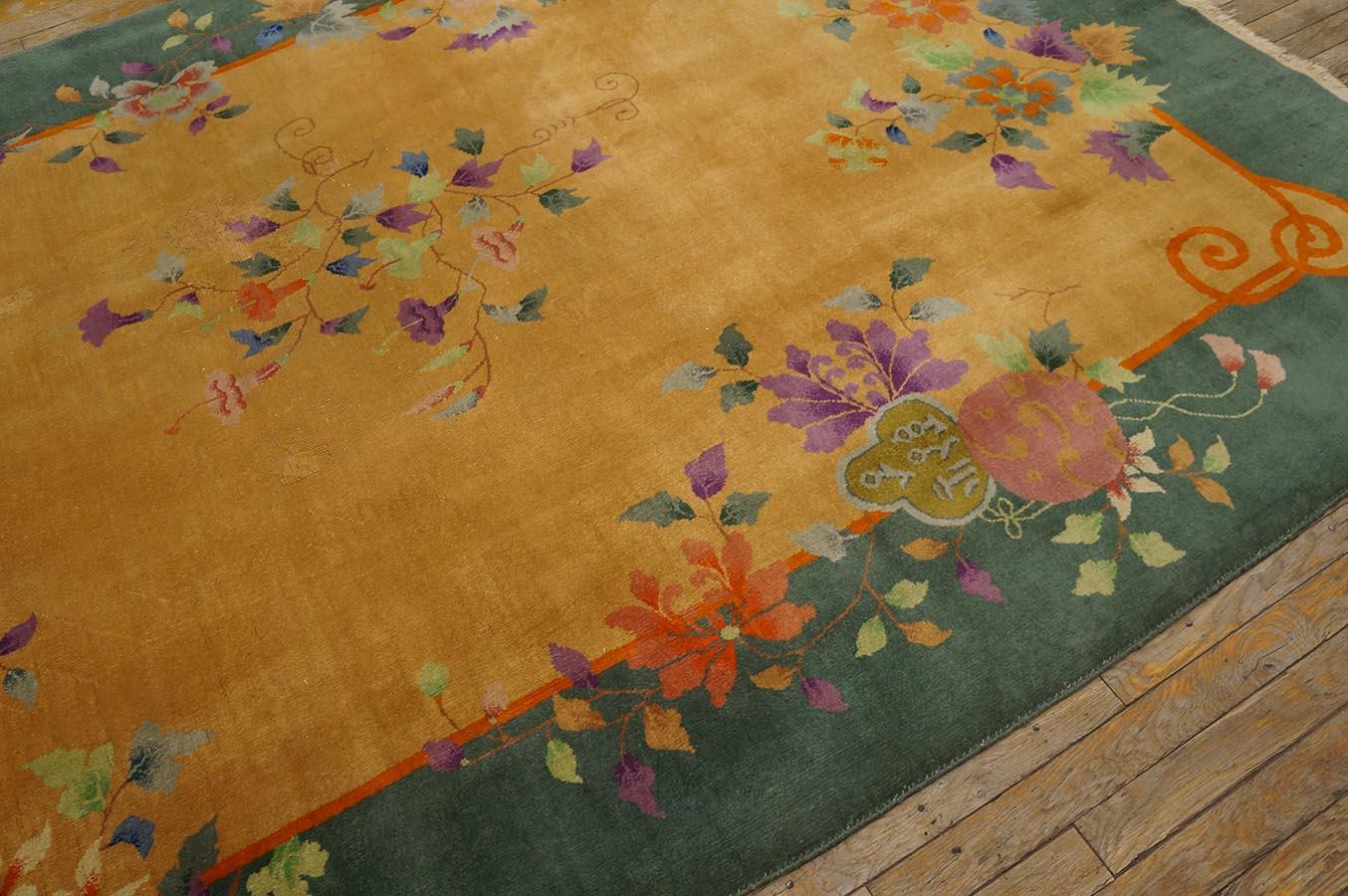 1920s Chinese Art Deco Carpet ( 5'10