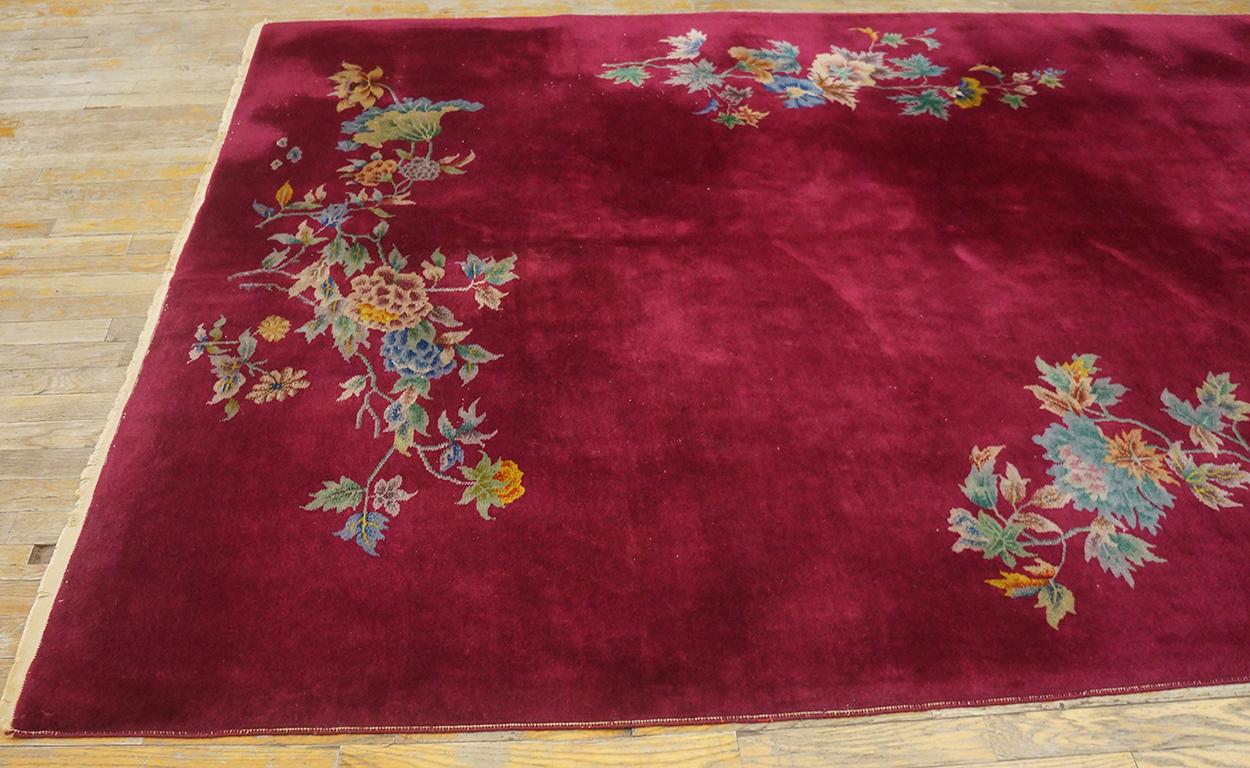 Mid-20th Century 1930s Chinese Art Deco Carpet ( 5 10'' x 8'6'' - 178 x 259 ) For Sale