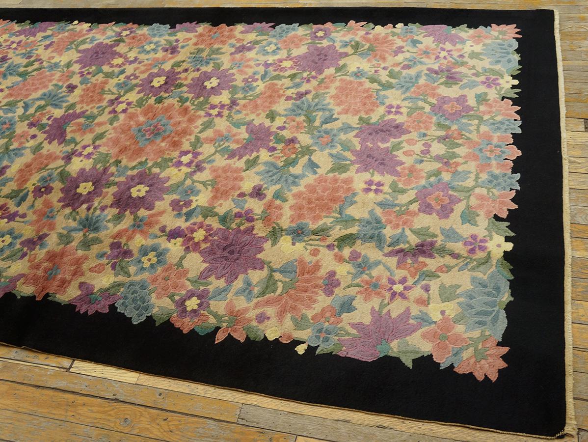 Wool 1920s Chinese Art Deco Carpet by Fette-Li ( 5' x 7' 10