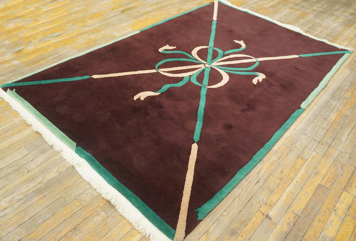 Antiker chinesischer Art-Déco-Teppich (Art déco) im Angebot