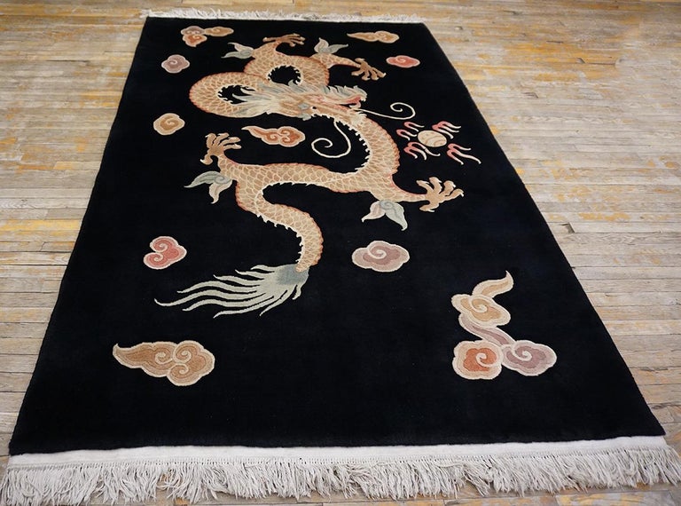 Antique Chinese Art Deco Rug For Sale at 1stDibs