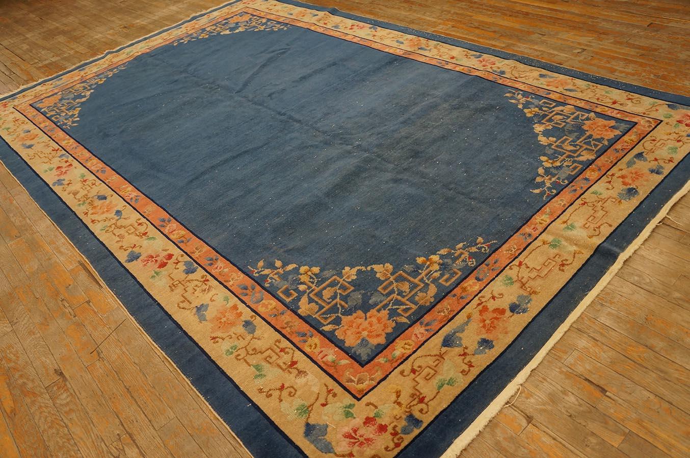 Early 20th Century 1920s Chinese Art Deco Carpet ( 6'9