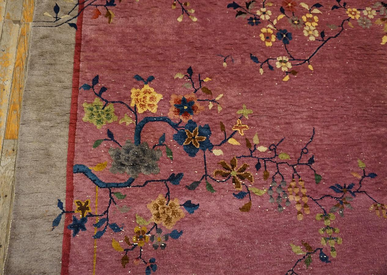 Wool 1920s Chinese Art Deco Carpet ( 6' x 8'10