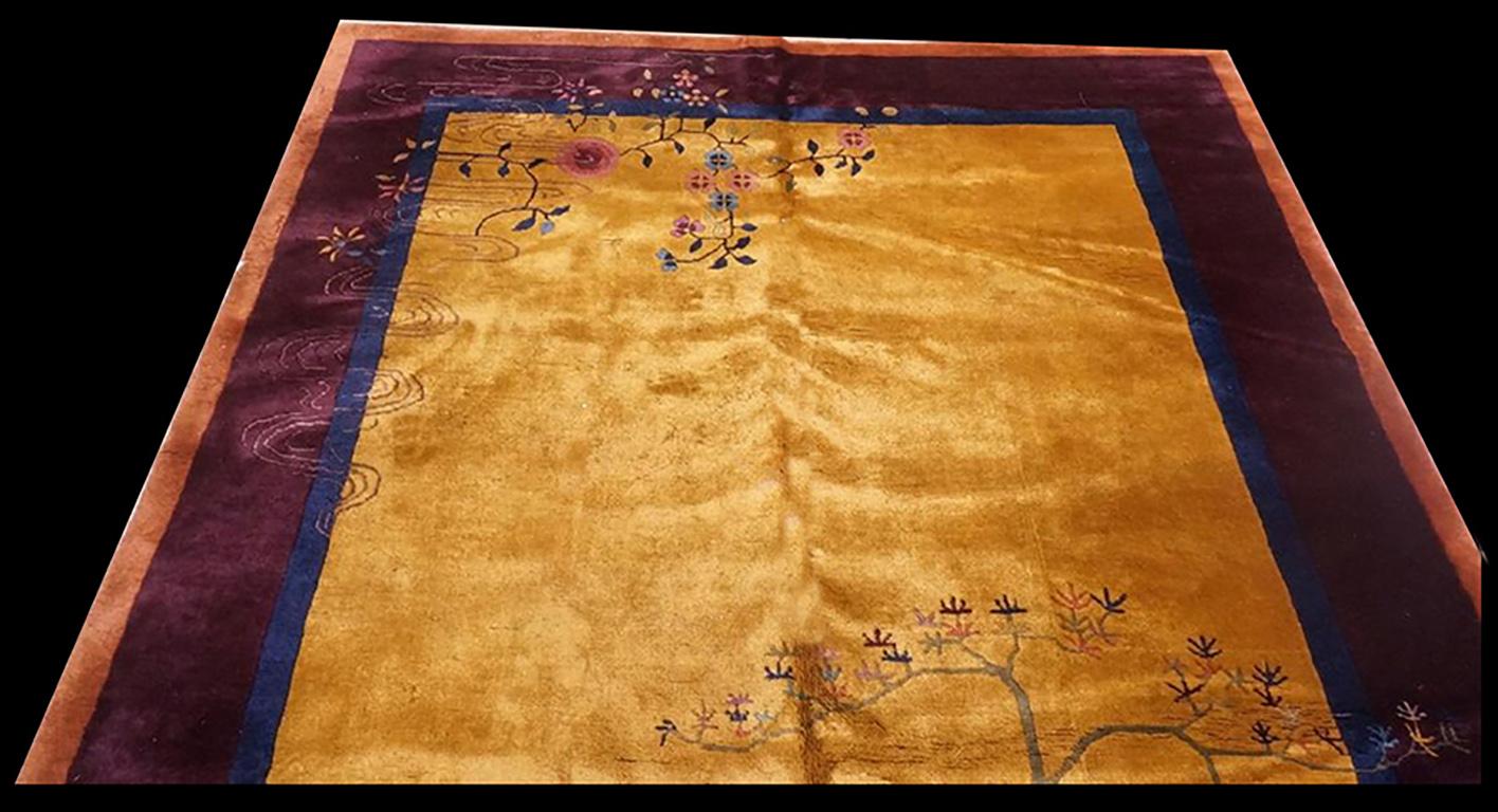 Antique Chinese, Art Deco Rug In Good Condition In New York, NY