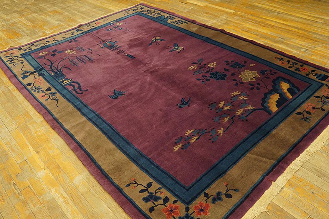 1920s Chinese Art Deco Carpet ( 6'2