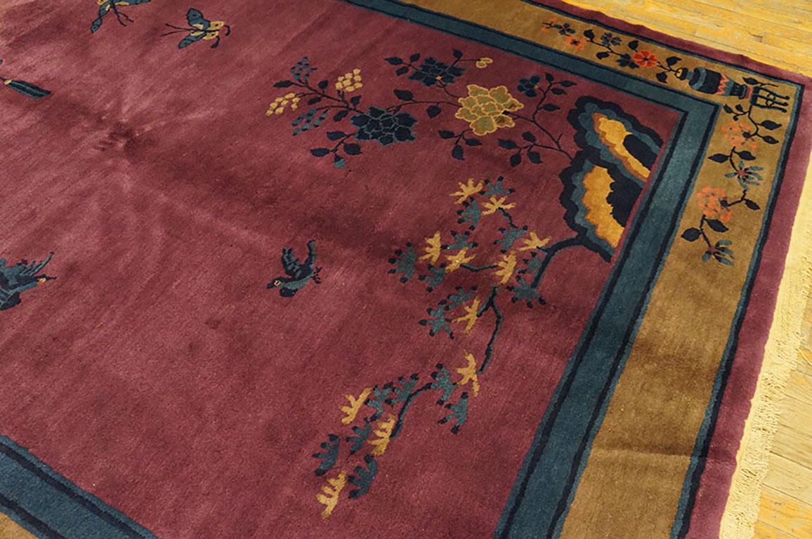 1920s Chinese Art Deco Carpet ( 6'2