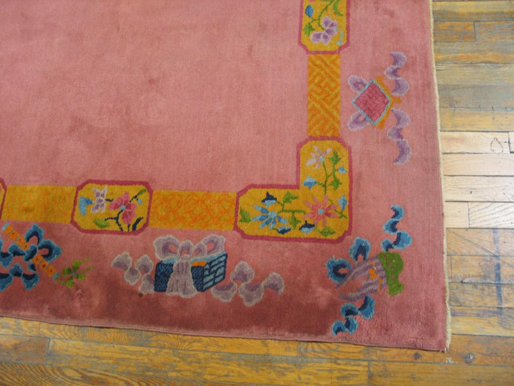 Early 20th Century Antique Chinese Art Deco Rug