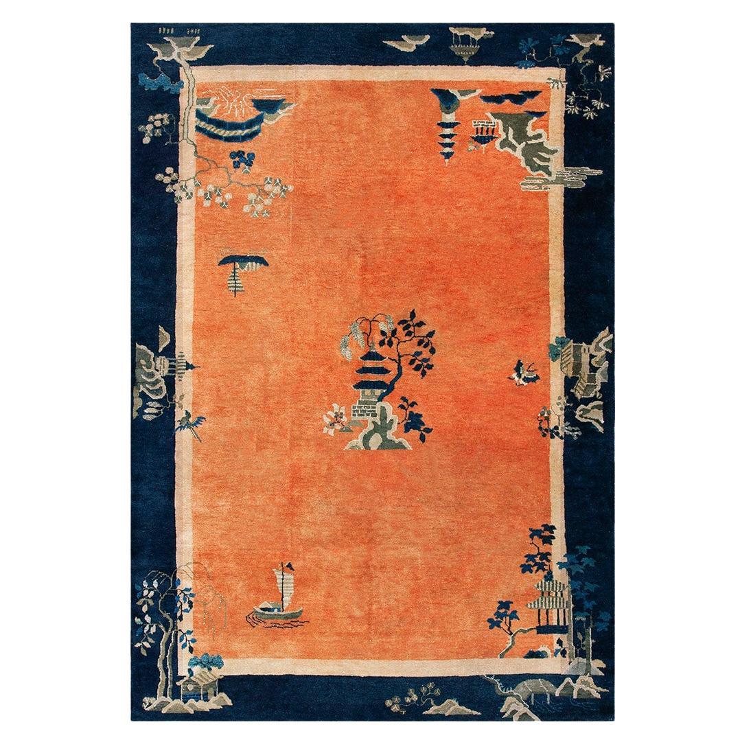 1920s Chinese Art Deco Carpet ( 6 'x 8'6" - 183 x 260 ) For Sale