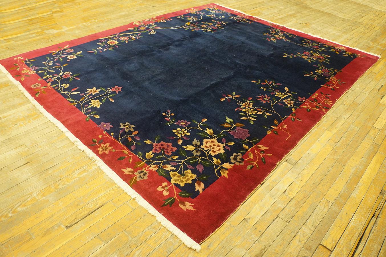 Hand-Knotted 1920s Chinese Art Deco Carpet ( 7' 10'' x 9' 7'' - 238 x 292 ) For Sale
