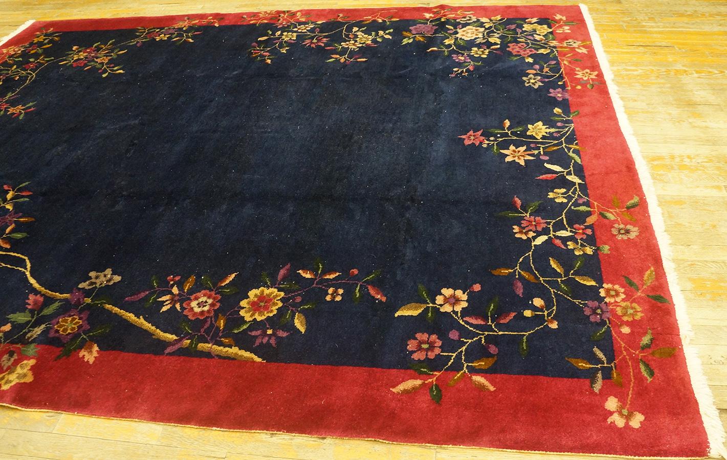 Early 20th Century 1920s Chinese Art Deco Carpet ( 7' 10'' x 9' 7'' - 238 x 292 ) For Sale