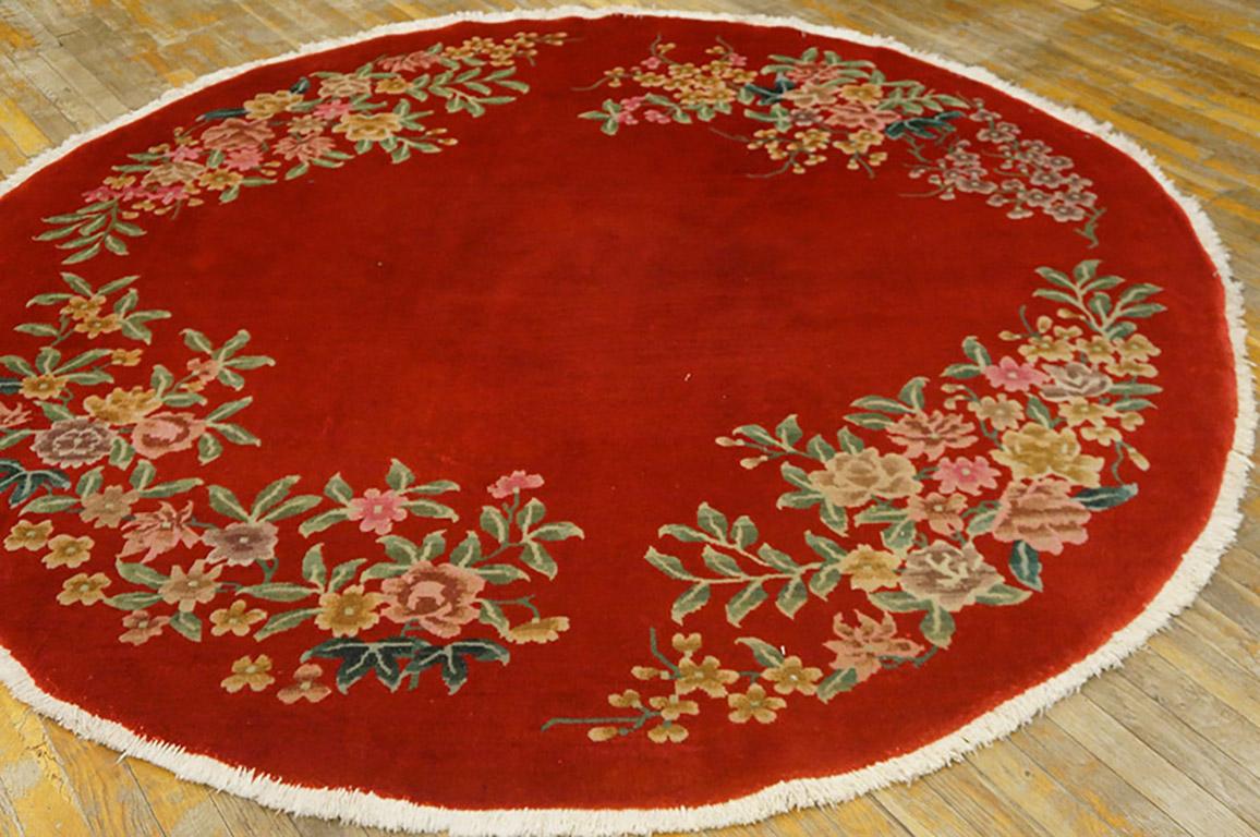 Antique Chinese Art Deco rug, size: 7'0