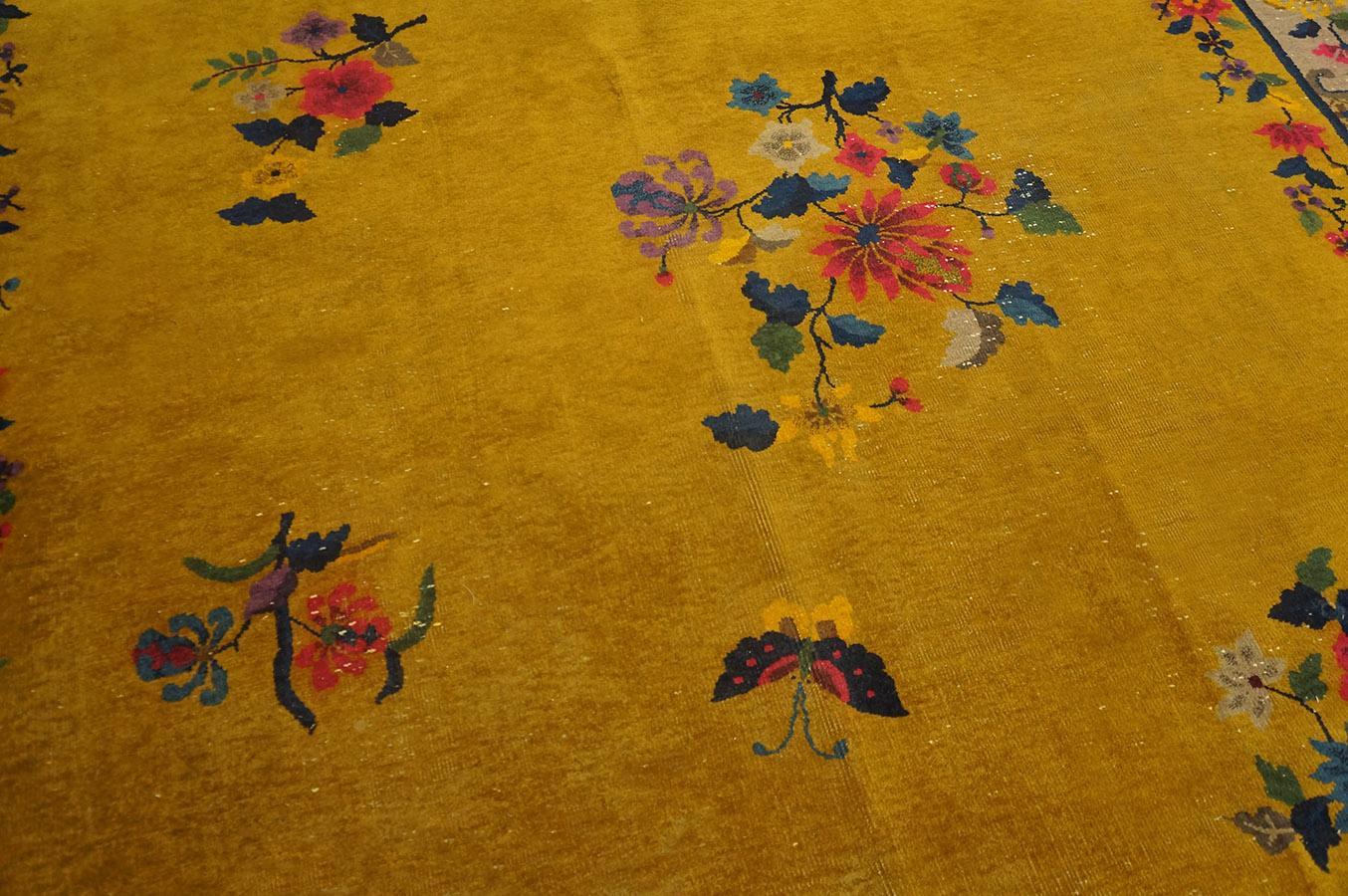 1920s Chinese Art Deco Carpet ( 7'2