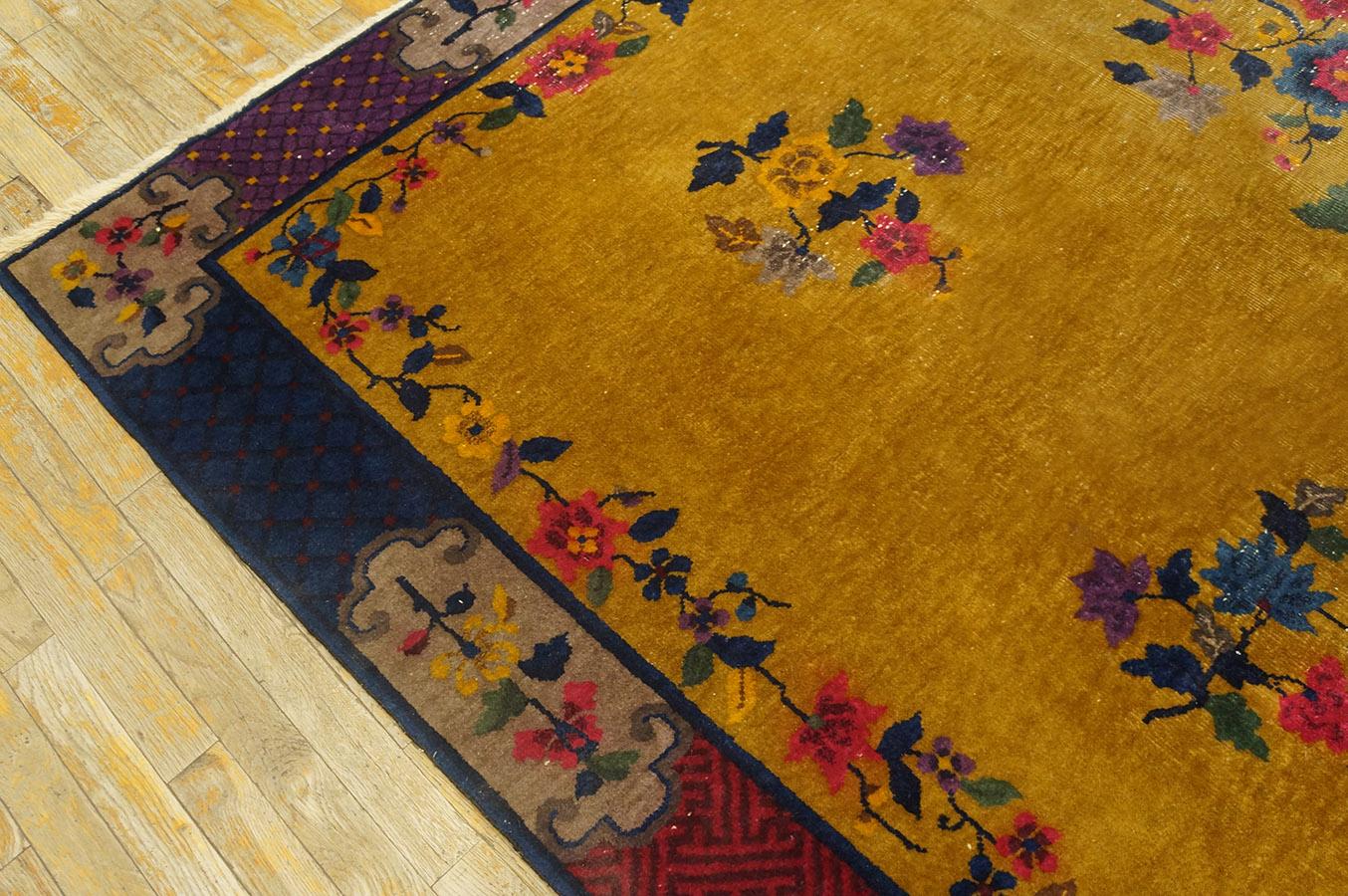 1920s Chinese Art Deco Carpet ( 7'2