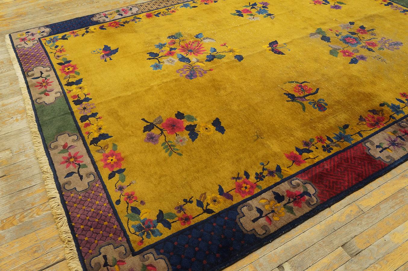 1920s Chinese Art Deco Carpet ( 7'2