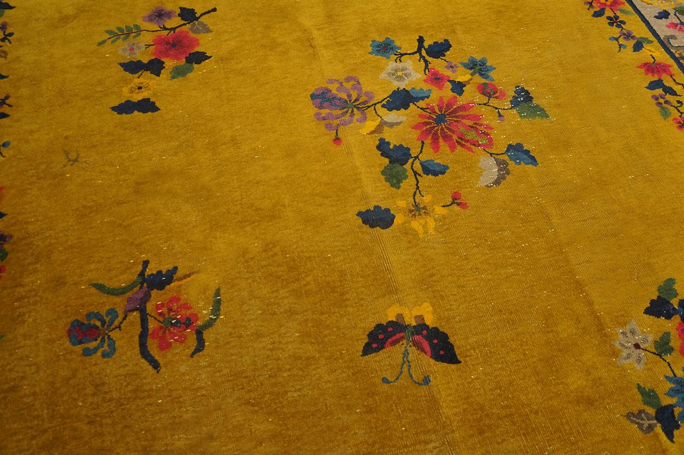 1920s Chinese Art Deco Carpet ( 7'2