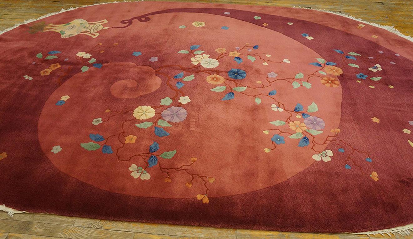 Wool Antique Chinese, Art Deco Rug 7' 9