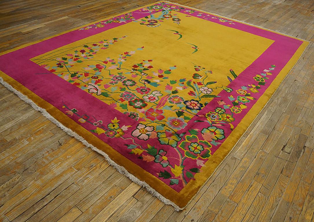 Alfombra Art Decó china de los años 20 ( 235 x 290 cm ) Chino en venta