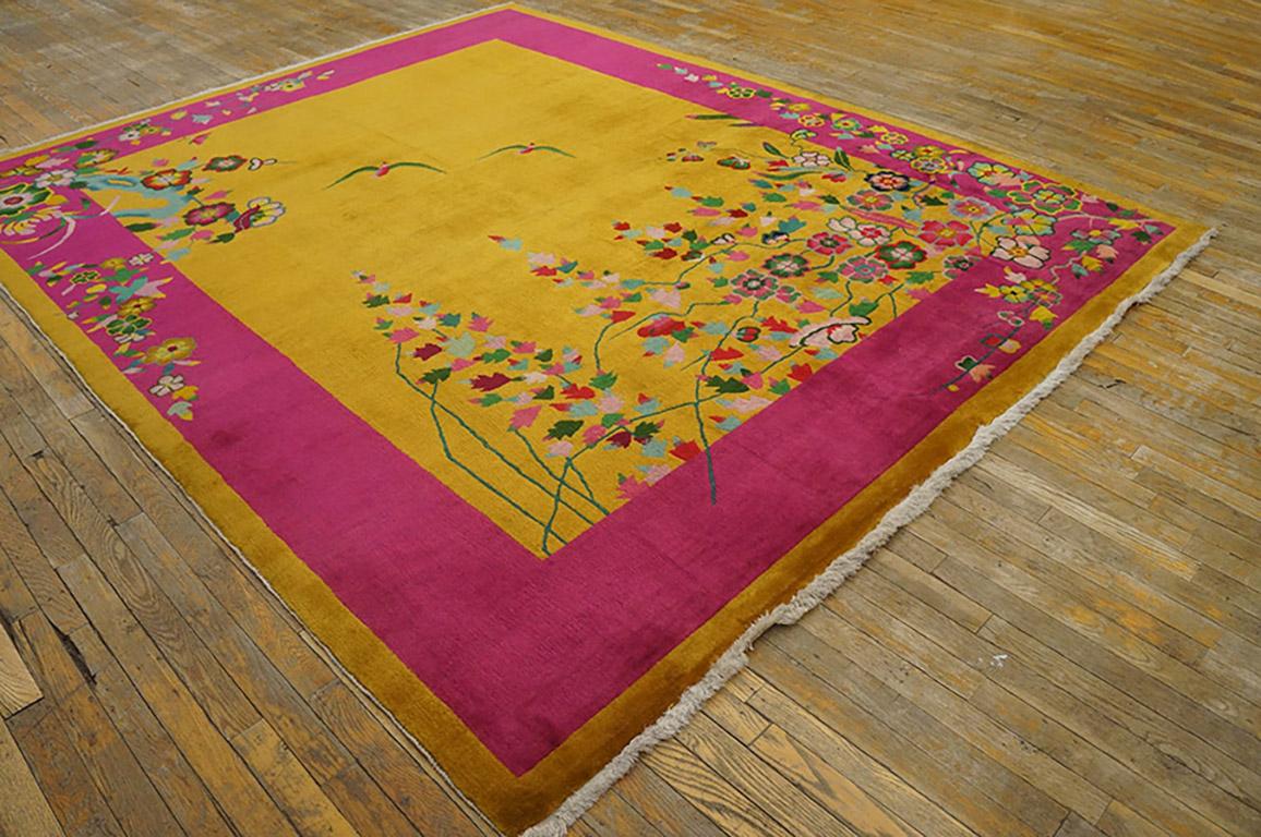 Alfombra Art Decó china de los años 20 ( 235 x 290 cm ) Anudado a mano en venta