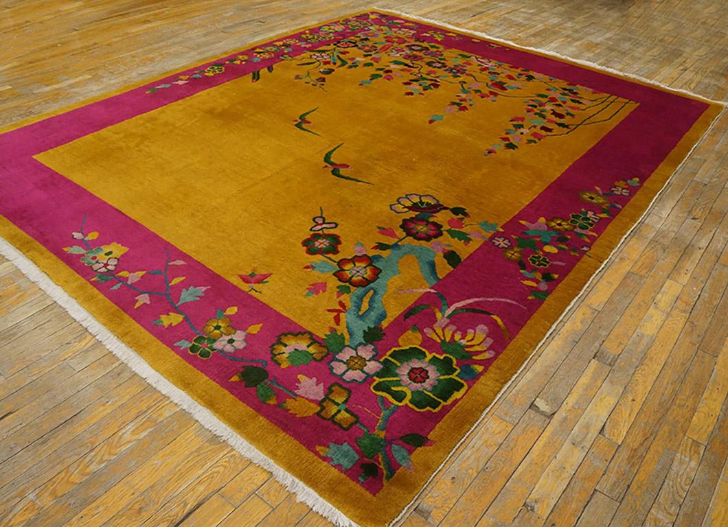 Alfombra Art Decó china de los años 20 ( 235 x 290 cm ) en Bueno estado para la venta en New York, NY