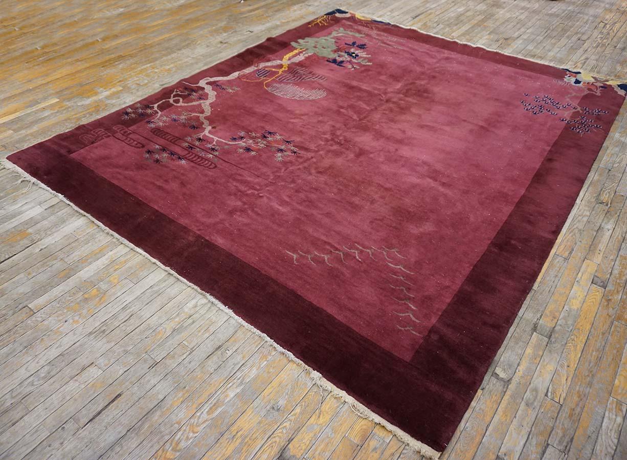 Early 20th Century Chinese Art Deco Carpet ( 8' x 9'6'' - 245 x 290 ) For Sale 6