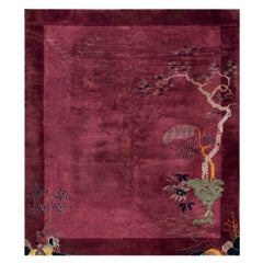 Chinesischer Art-déco-Teppich des frühen 20. Jahrhunderts ( 8' x 9'6'' - 245 x 290)