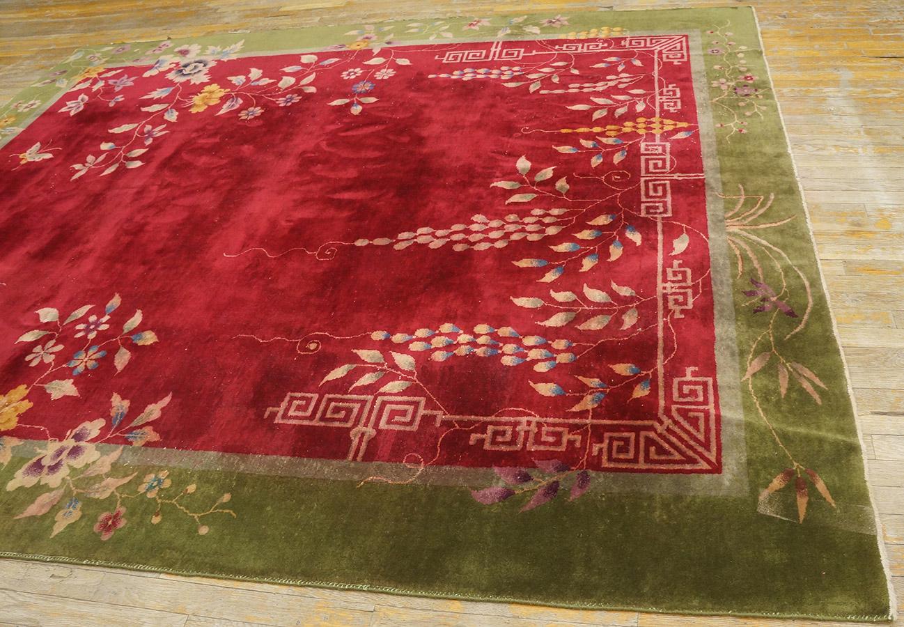 1920s Chinese Art Deco Carpet ( 8' x 9'6