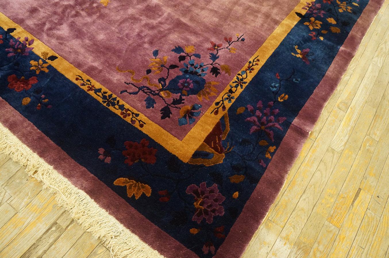 1920s Chinese Art Deco Carpet ( 8' x 9' 8'' - 245 x 295 cm ) For Sale 1