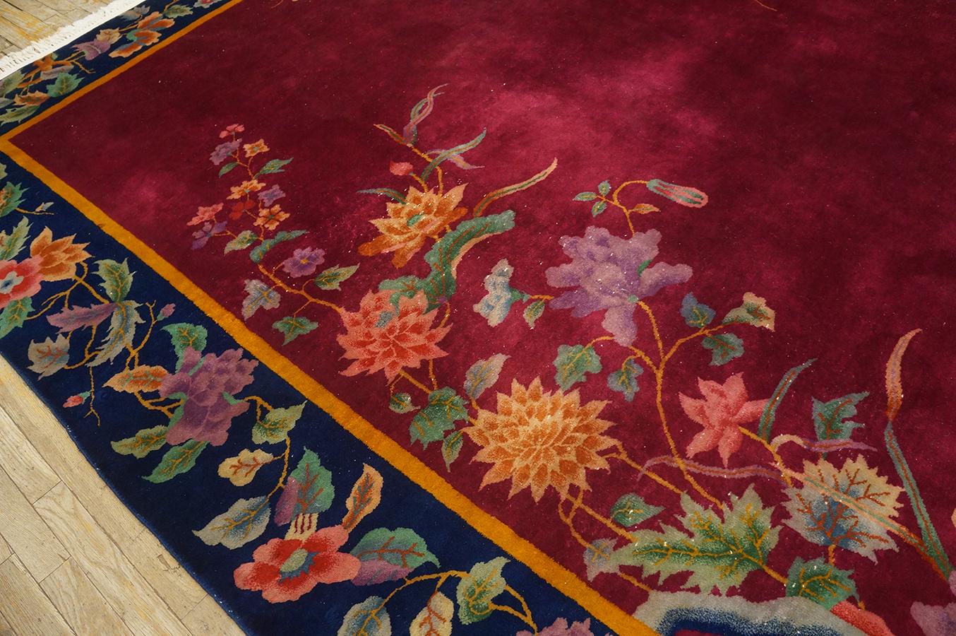 Alfombra Art Decó china de los años 20 ( 8'10