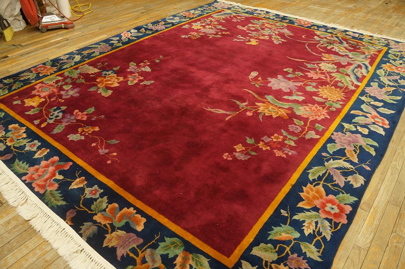 Alfombra Art Decó china de los años 20 ( 8'10