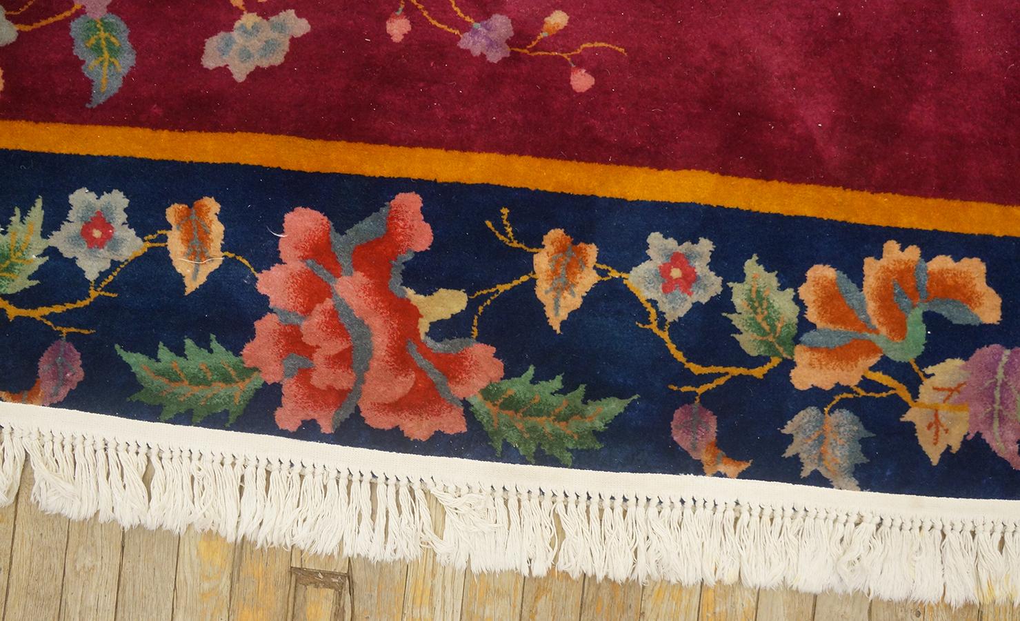 Alfombra Art Decó china de los años 20 ( 8'10