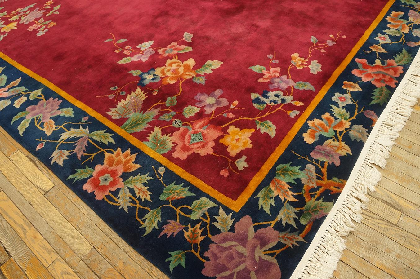 Alfombra Art Decó china de los años 20 ( 8'10