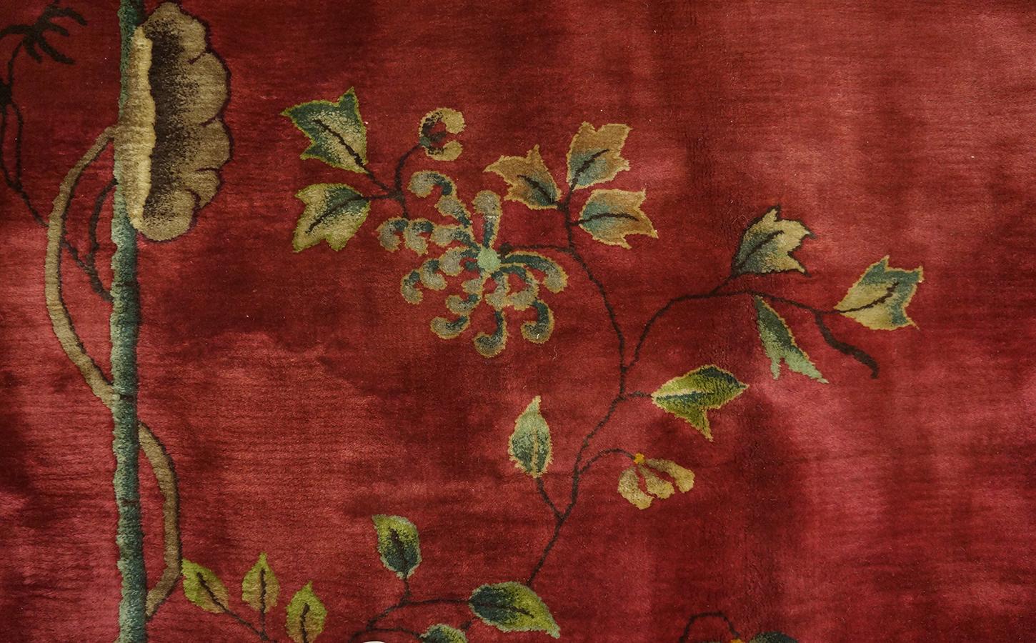 Tapis Art Déco chinois des années 1920 (32,7 x 353 cm) en vente 4