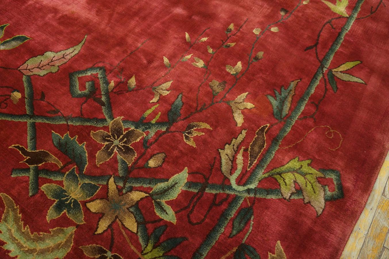 Tapis Art Déco chinois des années 1920 (32,7 x 353 cm) en vente 6